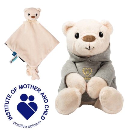 "First Cuddly Toy" set – Harry the Humming Bear with the CRYsensor + Bear Comfort Blanket